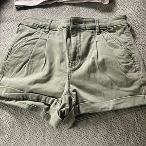 Never worn green EXPRESS shorts!